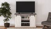 Warmstead Furniture - Ashley Furniture - Dorrinson 54" TV Stand - 54" / Two-tone - W287-48